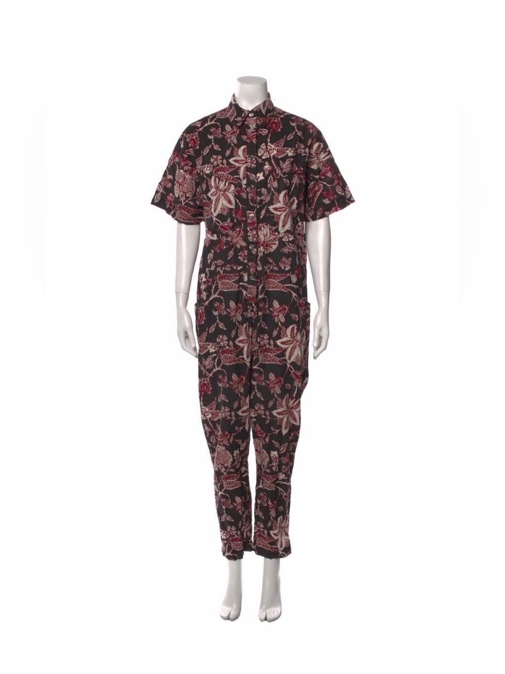 Isabel Marant Black Floral Jumpsuit Sz 36